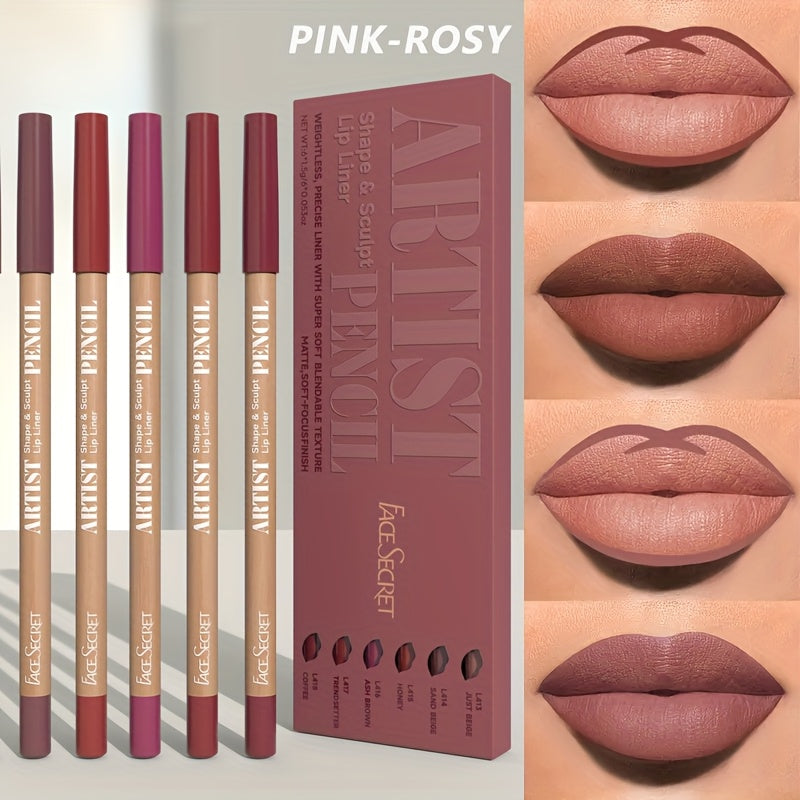 VelvetLuxe Lápices Labiales Mate – 6 Tonos