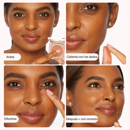 Velvet UnderEye – Corrector de Ojeras Instantáneo + Pincel de Regalo