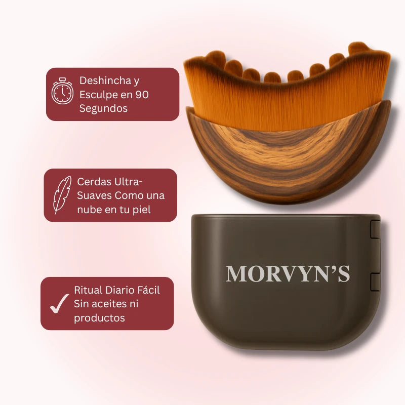 Brocha Linfática Facial Morvyn's | Define y Desinflama