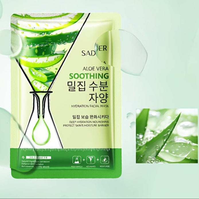 Mascarilla Facial AloeSilk – Pack de 10 (SADOER)