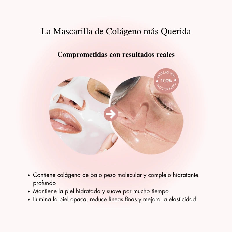 Mascarilla de Colágeno con Efecto Glow