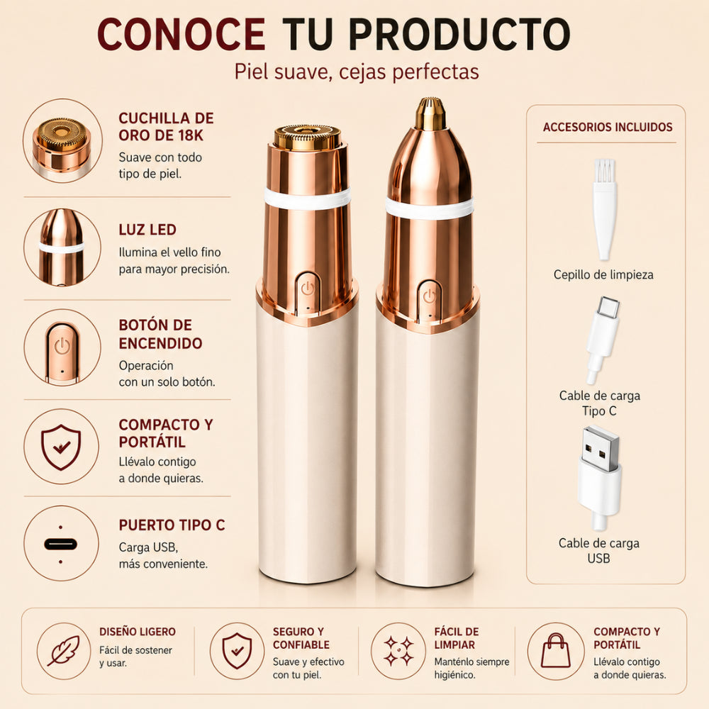 VELIA | Depiladora Facial Premium