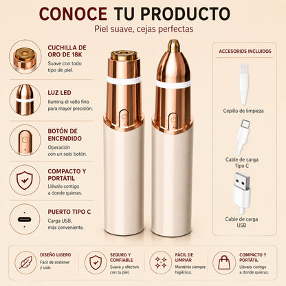 VELIA | Depiladora Facial Premium