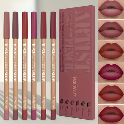 VelvetLuxe Lápices Labiales Mate – 6 Tonos