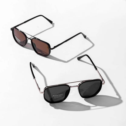Lentes de Sol Geométricos Doble Puente para Mujer | Estilo Vintage Moderno, Ligeros y con Protección UV400