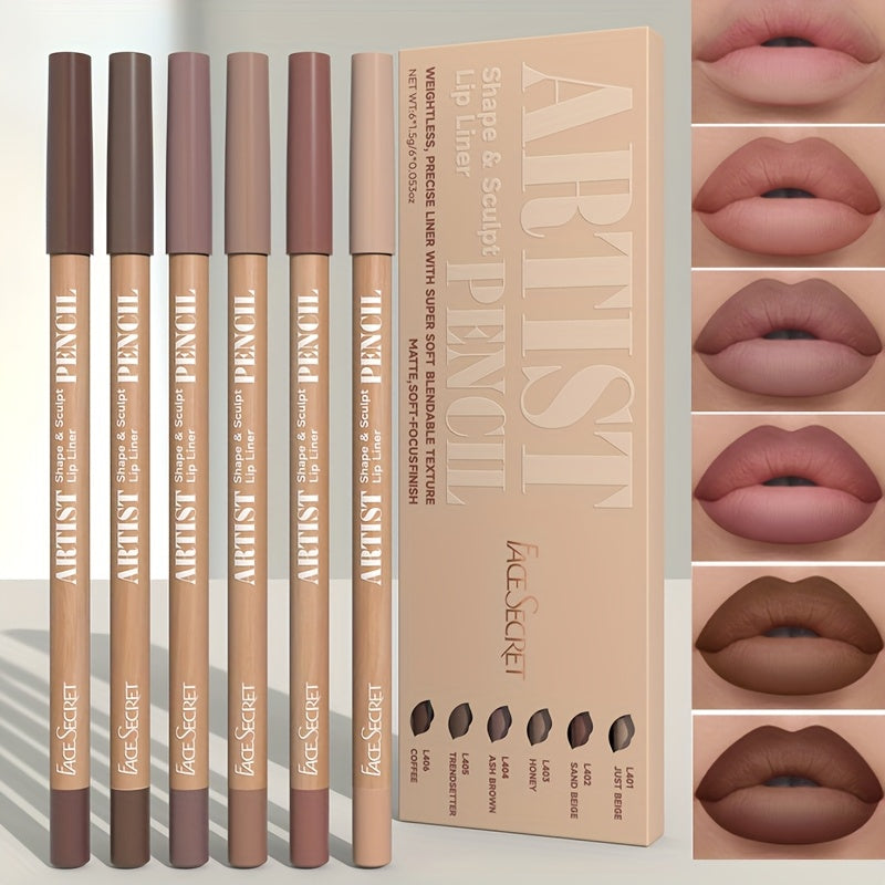 VelvetLuxe Lápices Labiales Mate – 6 Tonos