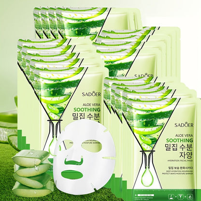 Mascarilla Facial AloeSilk – Pack de 10 (SADOER)